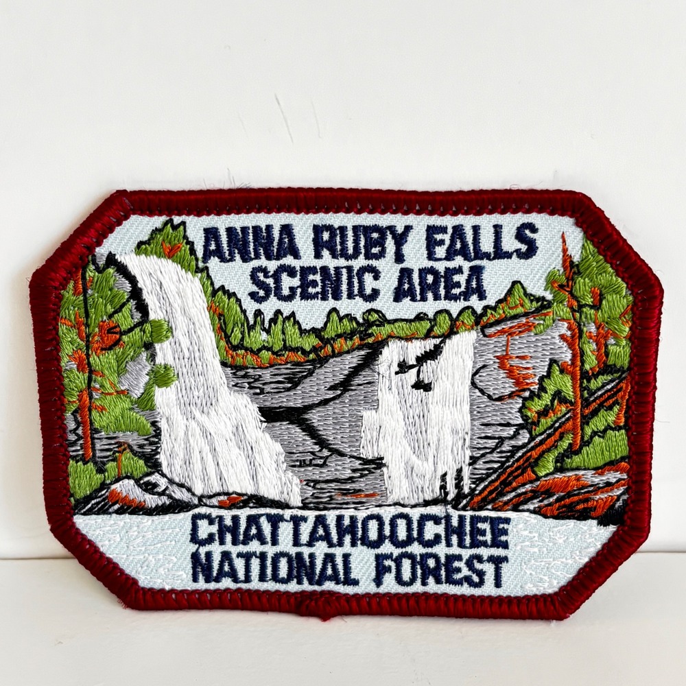 Anna Ruby Falls Scenic Area Chattahoochee National Forest Embroidered Patch